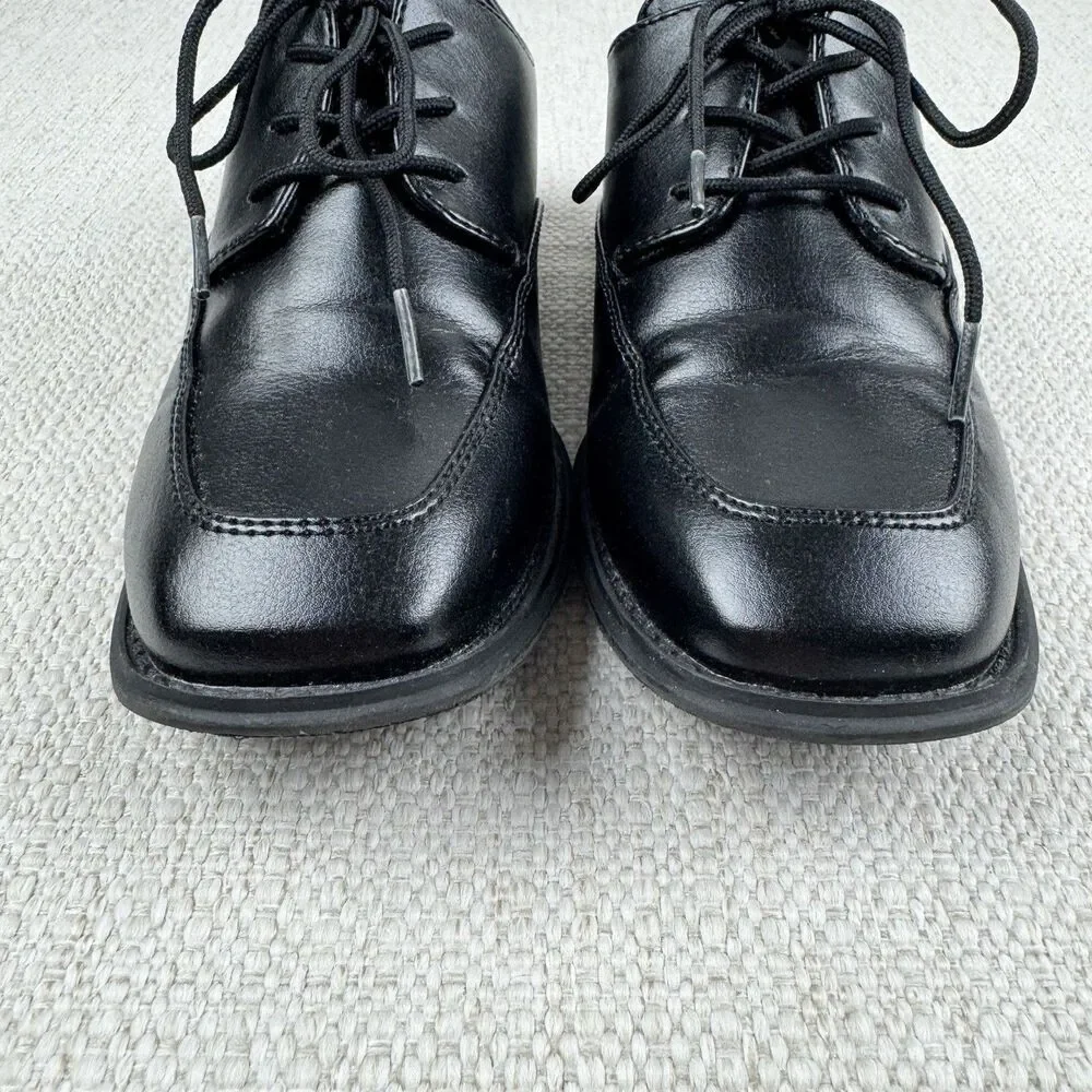 Sonoma Alexander Dress Shoes Boys Size 1 Black Lace Up Formal Oxford Comfort